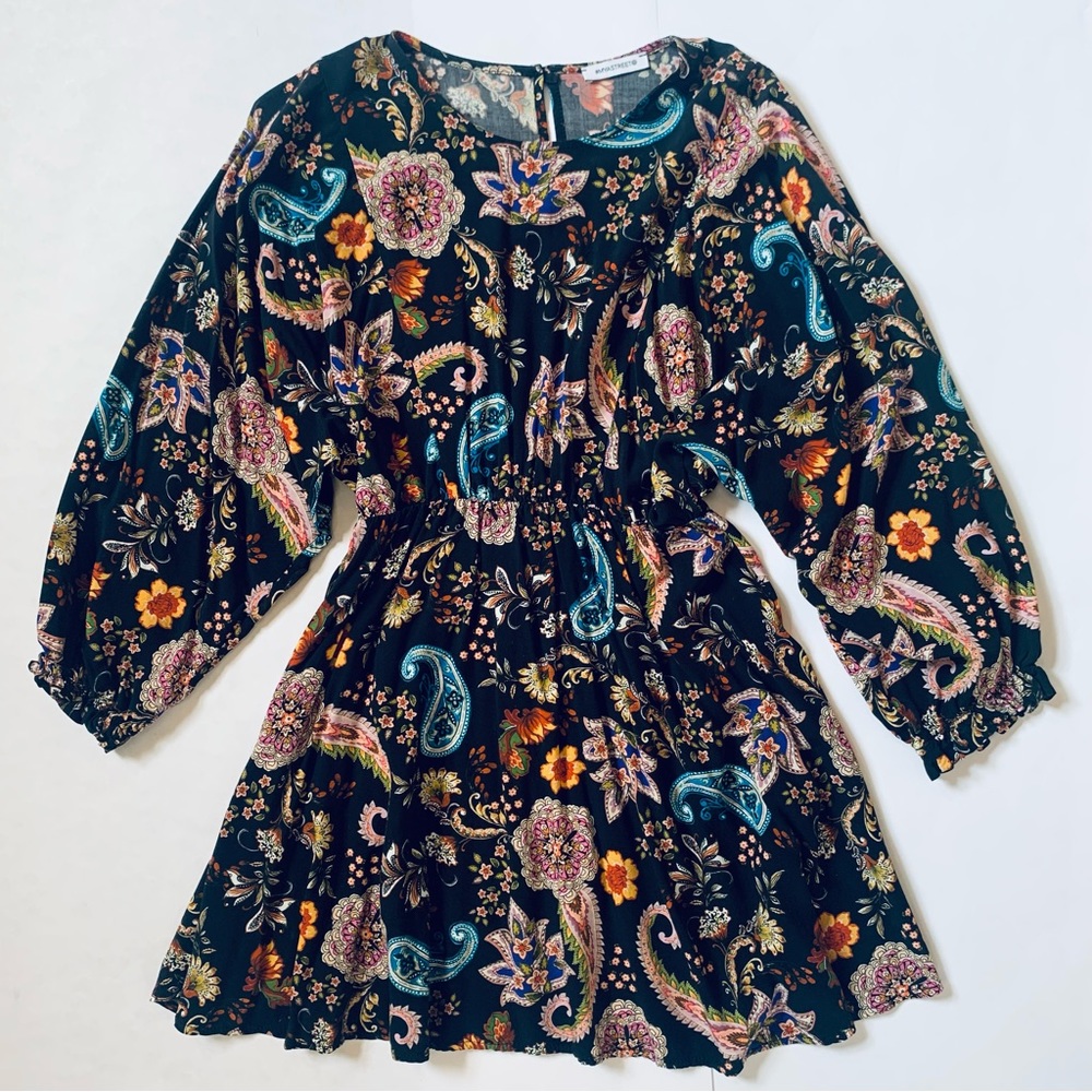 MYASTREET Tunic Paisley Boho Dress